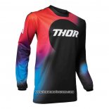 2020 Motocross Cyclisme Maillot Thor Manches Longues Noir Rouge