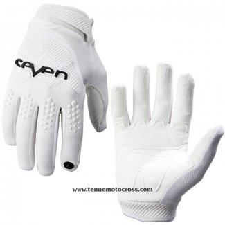 2020 Motocross Cyclisme Seven Gants Doigts Long Blanc