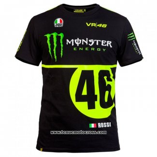 2020 Motocross Cyclisme T Shirt Monster Manches Courtes Noir