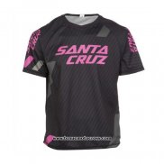 2020 Motocross Cyclisme T Shirt Santa Cruz Manches Courtes Noir