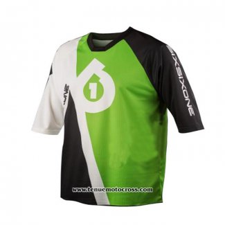 2020 Motocross Cyclisme T Shirt Sixsixone Manches Courtes Vert