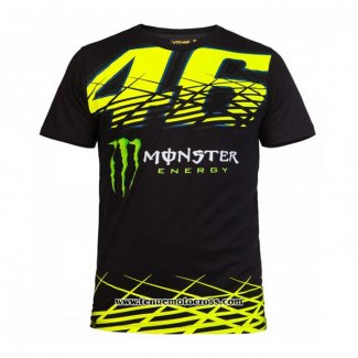 2020 Motocross Cyclisme T Shirt VR 46 Manches Courtes Noir