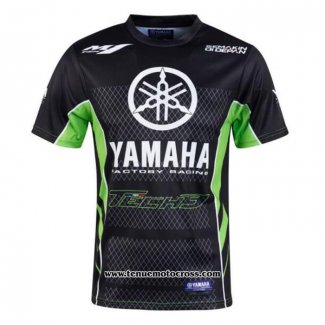 2020 Motocross Cyclisme T Shirt YAMAHA Manches Courtes Noir