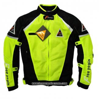 2020 Motocross Cyclisme Veste Free Yogin Manches Longues Lumiere Vert