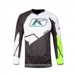 2021 Klim Motocross Cyclisme Maillot Manches Longues Noir Blanc Jaune