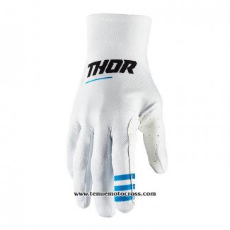 2021 Motocross Cyclisme Thor Gants Doigts Long Blanc