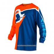 2020 Motocross Cyclisme Maillot Acerbis Manches Longues Bleu Orange