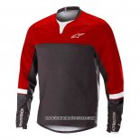 2020 Motocross Cyclisme Maillot Alpinestars Manches Longues Noir Rouge