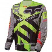 2020 Motocross Cyclisme Maillot FOX Manches Longues Jaune