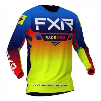 2020 Motocross Cyclisme Maillot FXR Manches Longues Jaune