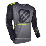 2020 Motocross Cyclisme Maillot Freegun Manches Longues Gris