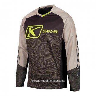 2020 Motocross Cyclisme Maillot Klim Manches Longues Marron