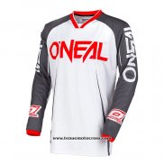 2020 Motocross Cyclisme Maillot Oneal Manches Longues Blanc