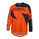 2020 Motocross Cyclisme Maillot Oneal Manches Longues Orange