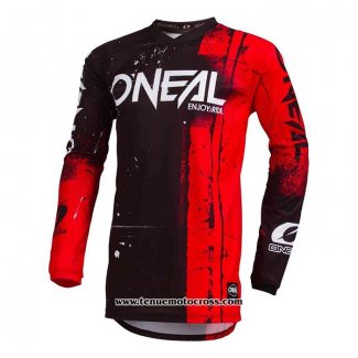 2020 Motocross Cyclisme Maillot Oneal Manches Longues Rouge