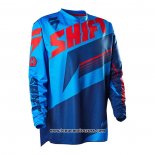 2020 Motocross Cyclisme Maillot Shift Manches Longues Bleu