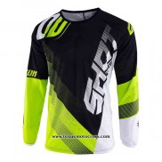 2020 Motocross Cyclisme Maillot Shot Manches Longues Noir Jaune