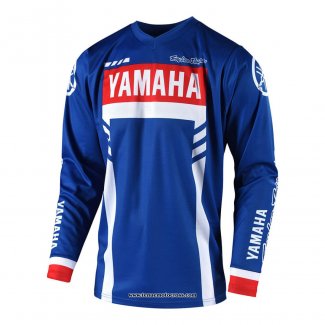 2020 Motocross Cyclisme Maillot TLD Manches Longues Bleu