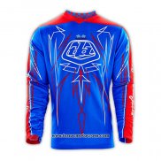 2020 Motocross Cyclisme Maillot TLD Manches Longues Bleu Rouge