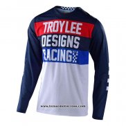 2020 Motocross Cyclisme Maillot TLD Manches Longues Profond Bleu