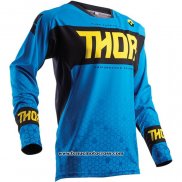 2020 Motocross Cyclisme Maillot Thor Manches Longues Bleu