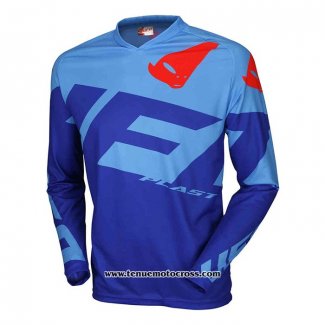 2020 Motocross Cyclisme Maillot UFO Manches Longues Bleu