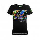 2020 Motocross Cyclisme T Shirt VR 46 Manches Courtes Noir