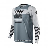 2021 Freegun Motocross Cyclisme Maillot Manches Longues Gris