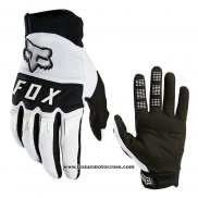 2021 Motocross Cyclisme FOX Gants Doigts Long Blanc