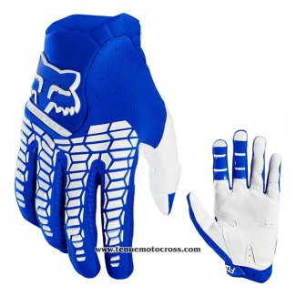 2021 Motocross Cyclisme FOX Gants Doigts Long Bleu