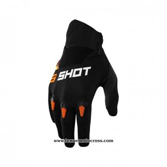 2021 Shot Motocross Cyclisme Gants Doigts Long Orange