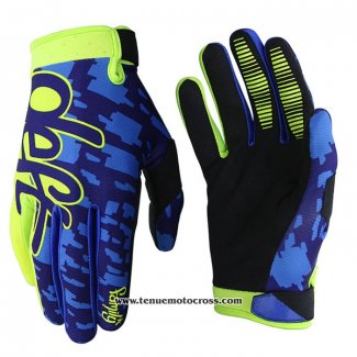 2020 Motocross Cyclisme Deft Family Gants Doigts Long Bleu