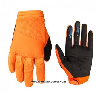 2020 Motocross Cyclisme Gants Doigts Long Orange