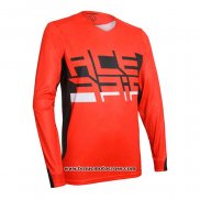 2020 Motocross Cyclisme Maillot Acerbis Manches Longues Rouge