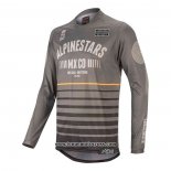 2020 Motocross Cyclisme Maillot Alpinestars Manches Longues Marron