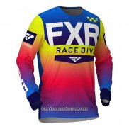 2020 Motocross Cyclisme Maillot FXR Manches Longues Bleu