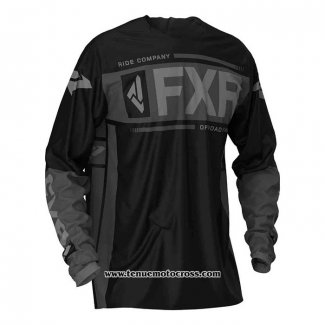 2020 Motocross Cyclisme Maillot FXR Manches Longues Noir