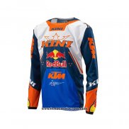 2020 Motocross Cyclisme Maillot KTM Manches Longues Bleu