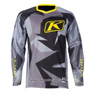 2020 Motocross Cyclisme Maillot KTM Manches Longues Gris