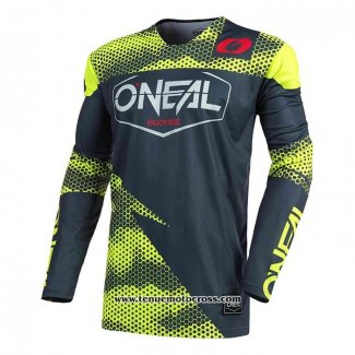 2020 Motocross Cyclisme Maillot Oneal Manches Longues Jaune