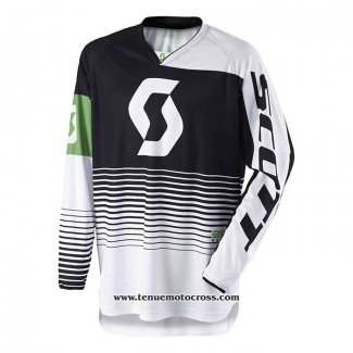 2020 Motocross Cyclisme Maillot Scott Manches Longues Blanc