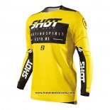 2020 Motocross Cyclisme Maillot Shot Manches Longues Jaune