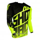 2020 Motocross Cyclisme Maillot Shot Manches Longues Noir Jaune