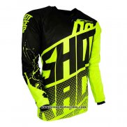 2020 Motocross Cyclisme Maillot Shot Manches Longues Noir Jaune