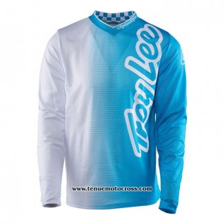 2020 Motocross Cyclisme Maillot TLD Manches Longues Bleu