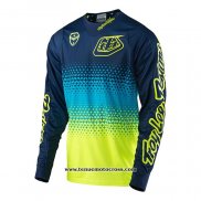 2020 Motocross Cyclisme Maillot TLD Manches Longues Bleu