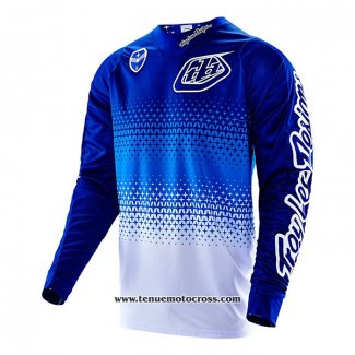 2020 Motocross Cyclisme Maillot TLD Manches Longues Bleu