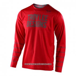 2020 Motocross Cyclisme Maillot TLD Manches Longues Rouge