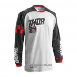 2020 Motocross Cyclisme Maillot Thor Manches Longues Blanc