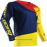 2020 Motocross Cyclisme Maillot Thor Manches Longues Jaune Bleu